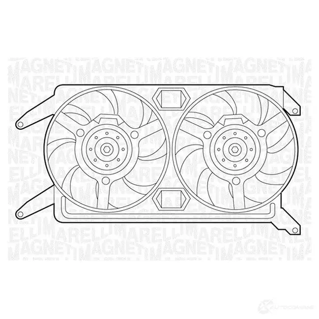 Радиатор охлаждения двигателя MAGNETI MARELLI 350213122900 350 21 312 290 0 BM1229 1027001