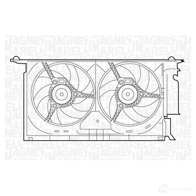 Радиатор охлаждения двигателя MAGNETI MARELLI 1026990 350213121800 350 21 377 700 0 350 21 312 180 0