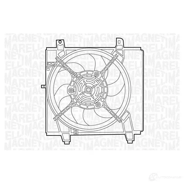 Радиатор охлаждения двигателя MAGNETI MARELLI SLRK7 B M1315 350213131500 1027083 изображение 0