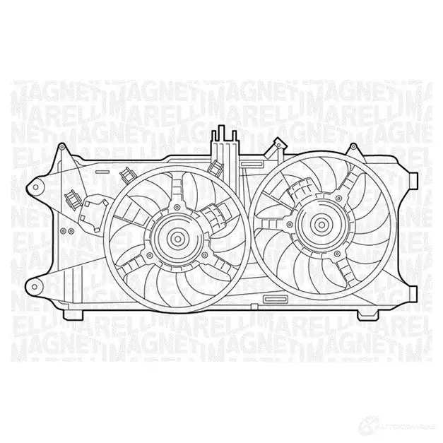 Радиатор охлаждения двигателя MAGNETI MARELLI 350213112600 1026907 BM11 26 K6N3ROJ изображение 0