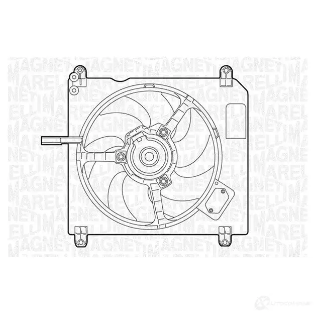 Радиатор охлаждения двигателя MAGNETI MARELLI 1026885 B M1101 87IL4 350213110100 изображение 0