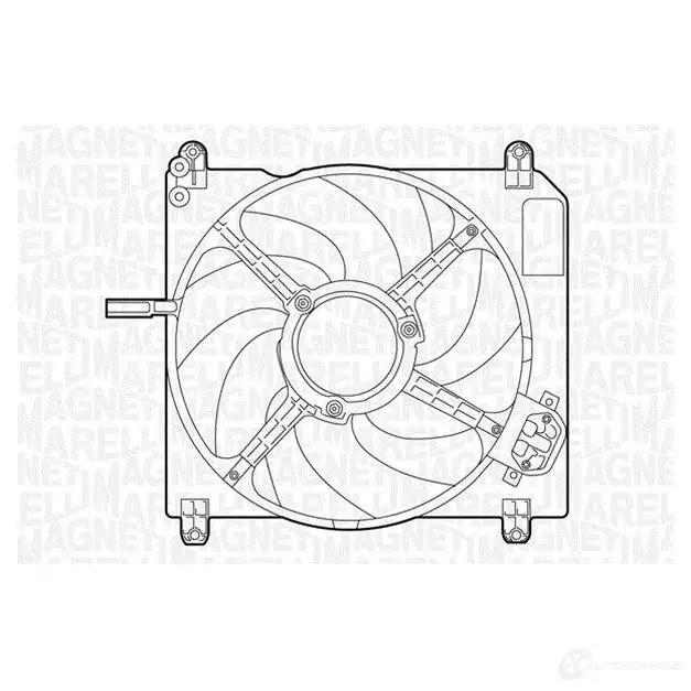 Радиатор охлаждения двигателя MAGNETI MARELLI 1026903 CD66L8 BM 1120 350213112009 изображение 0