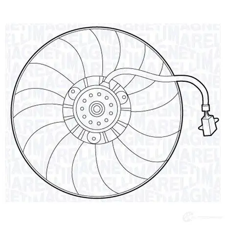 Радиатор охлаждения двигателя MAGNETI MARELLI 1027133 2Q2SCL BM13 7 350213137000