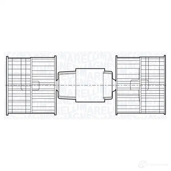 Радиатор охлаждения двигателя MAGNETI MARELLI 4T6U8 BM 255 350213255000 1027301