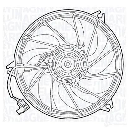 Вентилятор радиатора MAGNETI MARELLI SILNHR MTC 549A 069422549010 1193734695 изображение 0