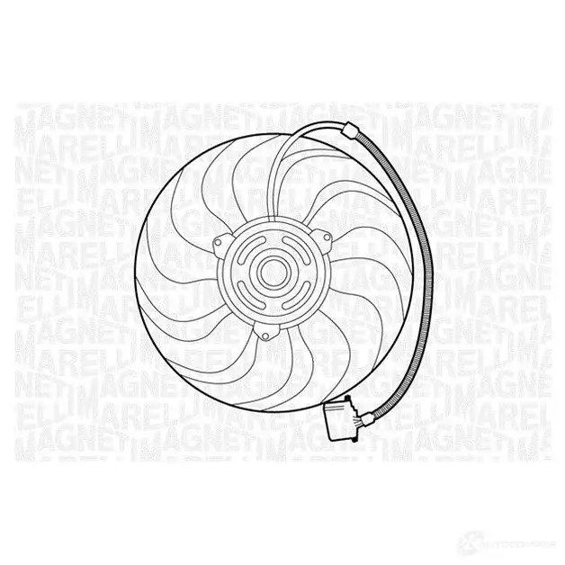Вентилятор радиатора MAGNETI MARELLI 069422270010 1018336 MTC270A X A8CTY изображение 0
