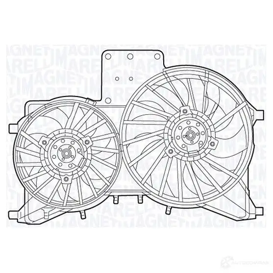 Вентилятор радиатора MAGNETI MARELLI 069422542010 1018494 M TC542AX ZQLGJ
