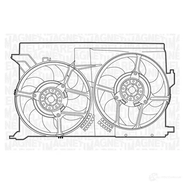 Вентилятор радиатора MAGNETI MARELLI 1018387 MTC 342AX 069422342010 GLMKWGE