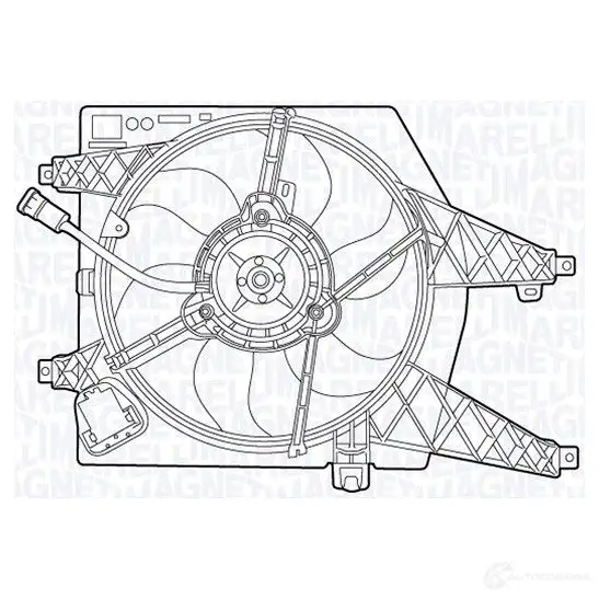 Вентилятор радиатора MAGNETI MARELLI 069422561010 MTC561 AX CIDOHLV 1018508 изображение 0