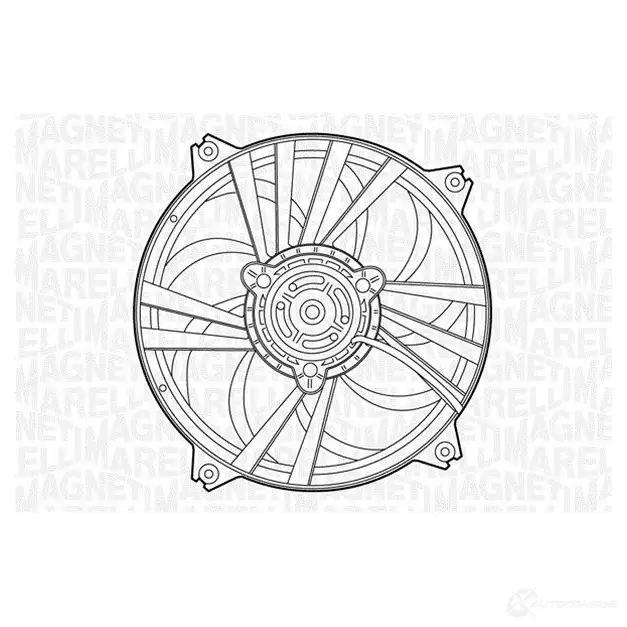 Вентилятор радиатора MAGNETI MARELLI 1018414 I0IUVRW 069422386010 MTC386A X
