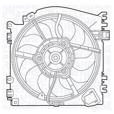 Вентилятор радиатора MAGNETI MARELLI MTC5 37AX KZCPMF 069422537010 1018489