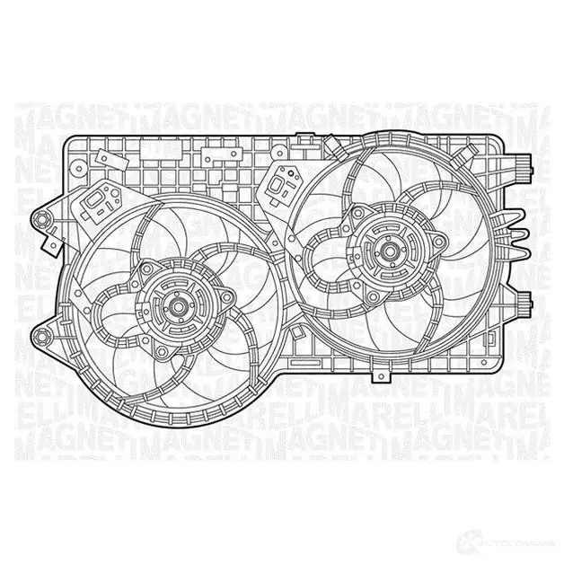 Вентилятор радиатора MAGNETI MARELLI 069422240010 1018321 06942224 0010 MTC240AX