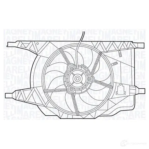Вентилятор радиатора MAGNETI MARELLI 069422536010 MTC 536AX 1018488 WZ618A