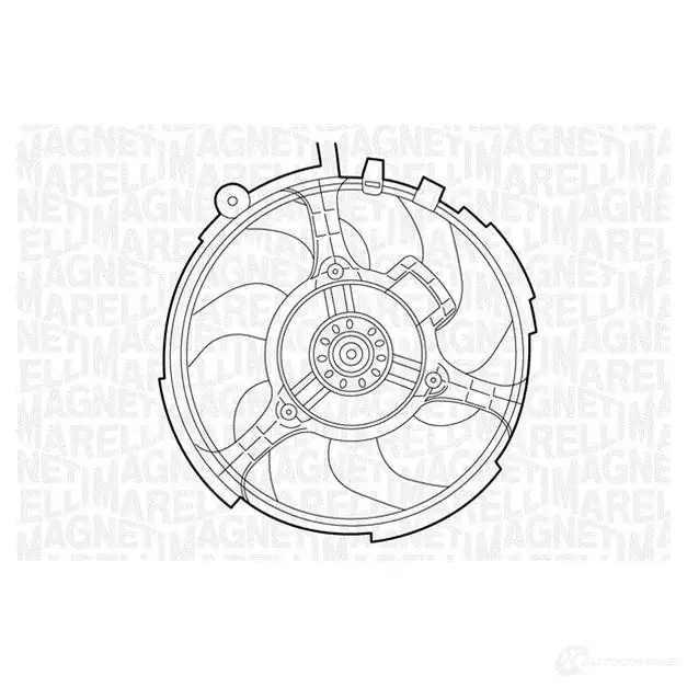 Вентилятор радиатора MAGNETI MARELLI 069422030010 1018263 69422030 0694 22030010 изображение 0