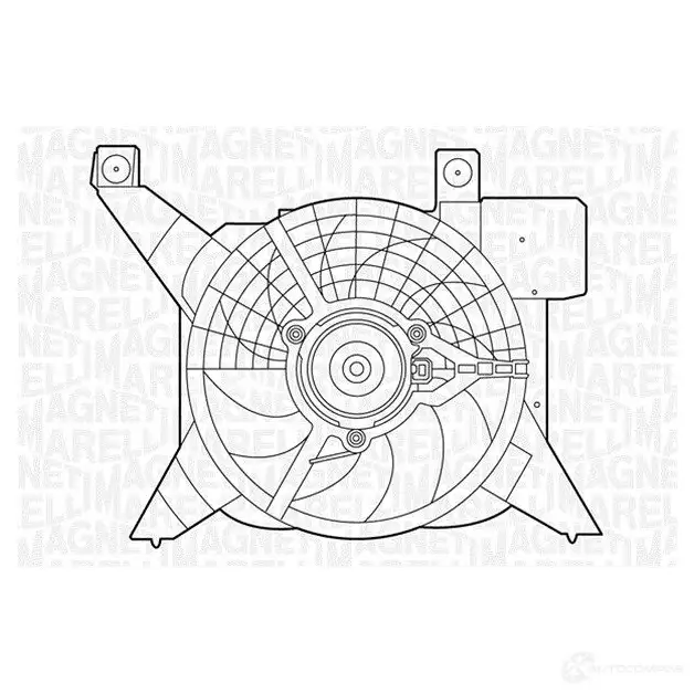 Вентилятор радиатора MAGNETI MARELLI FWTBBD MTC 381AX 1018412 069422381010 изображение 0