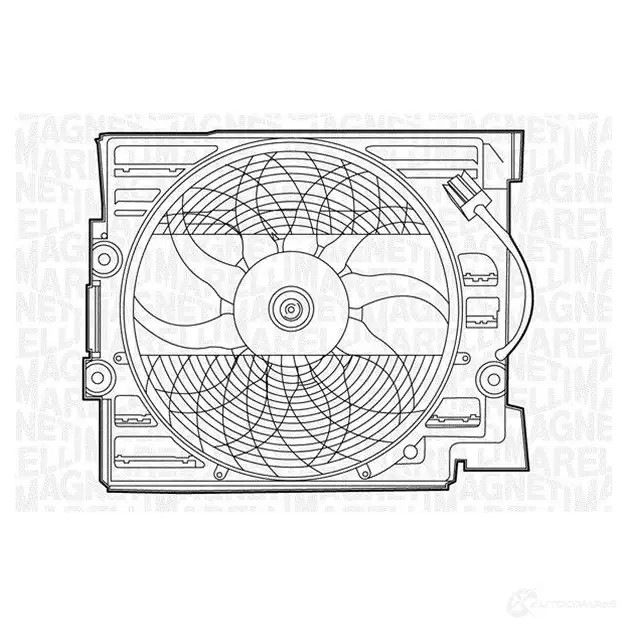 Вентилятор радиатора MAGNETI MARELLI HOTJ1C MTC36 6AX 1018401 069422366010 изображение 0