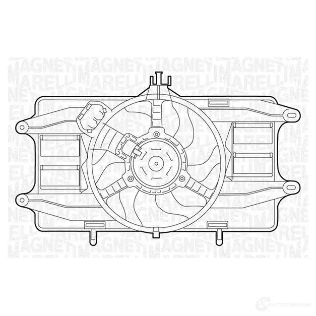 Вентилятор радиатора MAGNETI MARELLI 06942 2023010 69422023 1018256 069422023010