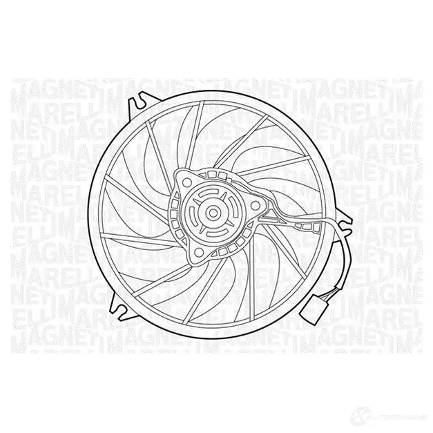 Вентилятор радиатора MAGNETI MARELLI 069422391010 1018418 MT C391AX VYQR8