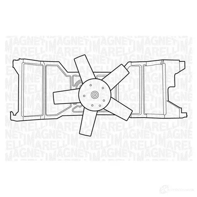 Вентилятор радиатора MAGNETI MARELLI 1018371 MTC3 09AX 069422309010 7LPJBI изображение 0