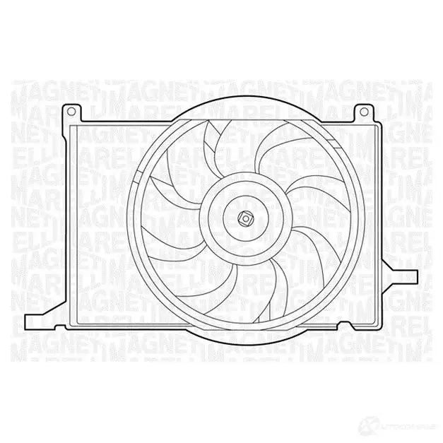 Вентилятор радиатора MAGNETI MARELLI 1018290 69 422209 069422209010 MTC209AX