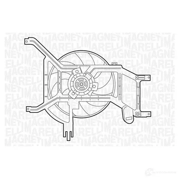 Вентилятор радиатора MAGNETI MARELLI 1018394 161TSR4 MTC35 4AX 069422354010 изображение 0