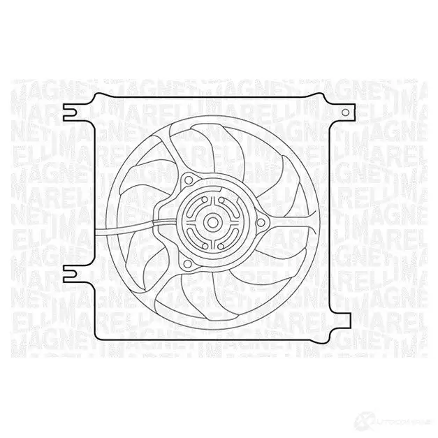 Вентилятор радиатора MAGNETI MARELLI 1018380 069422329010 MTC32 9AX 3RG6PU изображение 0