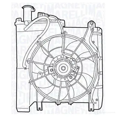 Вентилятор радиатора MAGNETI MARELLI MTC 544AX 069422544010 RJJ83JO 1292986127