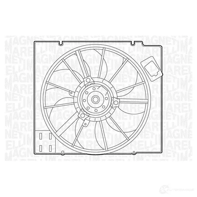 Вентилятор радиатора MAGNETI MARELLI 069422351010 1018392 R6GCV70 MT C351AX изображение 0