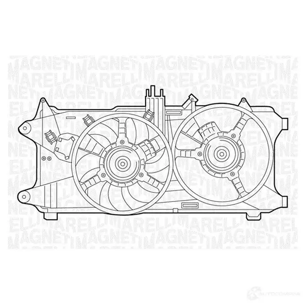 Вентилятор радиатора MAGNETI MARELLI 069422036010 069422 036010 69422036 1018268 изображение 0