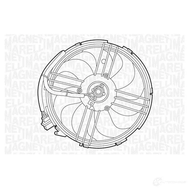 Вентилятор радиатора MAGNETI MARELLI 1018331 069422264010 MTC264 AX 0IQQ8S изображение 0