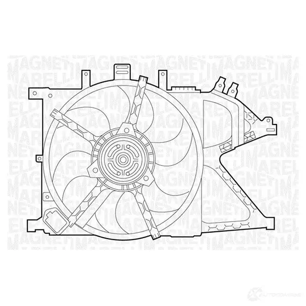 Вентилятор радиатора MAGNETI MARELLI MTC 331AX KQ2YP6 069422331010 1018382 изображение 0