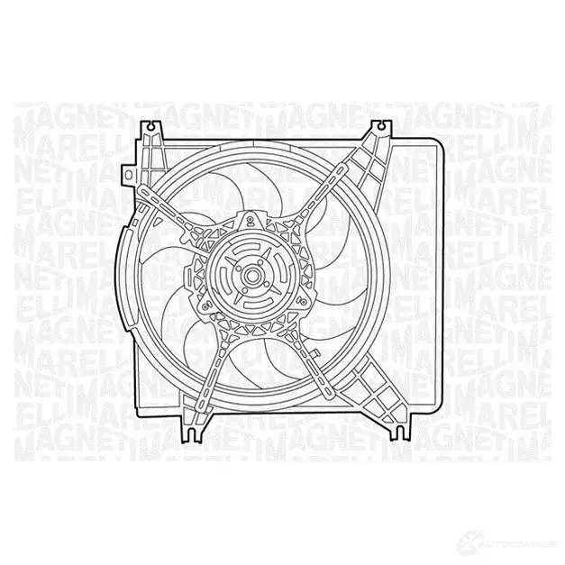 Вентилятор радиатора MAGNETI MARELLI 069422406010 1018428 ZLTT8S MT C406AX изображение 0