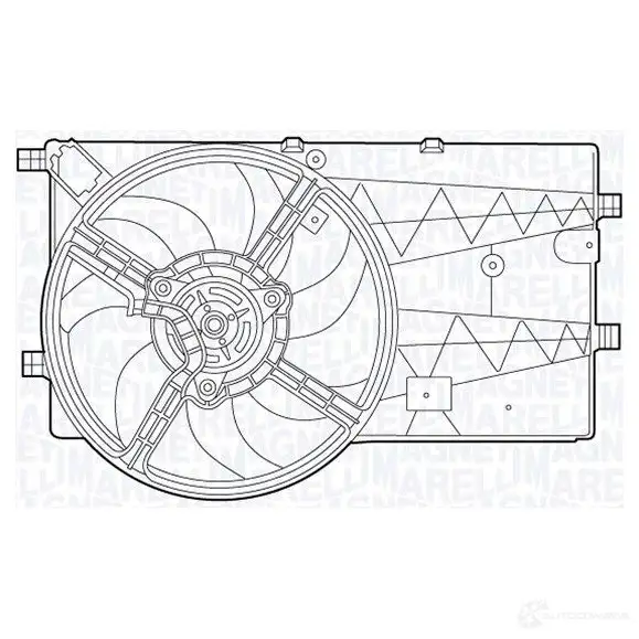 Вентилятор радиатора MAGNETI MARELLI 1018502 069422553010 LQ84TZE MT C553AX