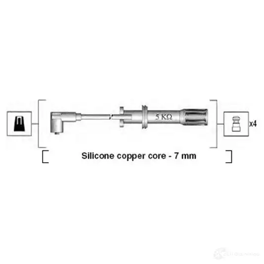 Высоковольтные провода зажигания MAGNETI MARELLI CDVDDL MSK6 42 1046695 941105180642