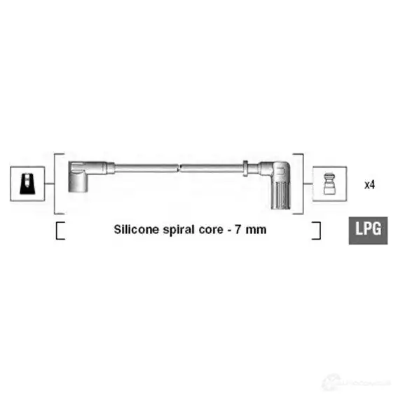 Высоковольтные провода зажигания MAGNETI MARELLI 1046671 B9QCV7V 941095680607 MSK6 07