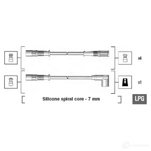 Высоковольтные провода зажигания MAGNETI MARELLI EZL6GW M SK601 941095610601 1046666