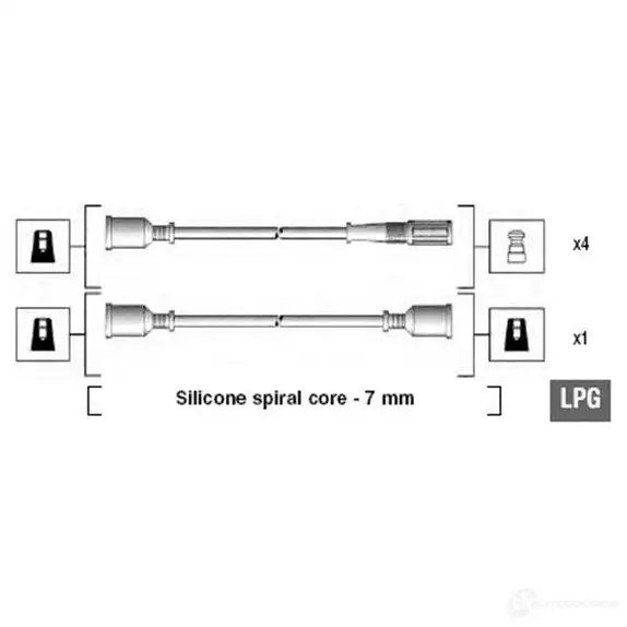 Высоковольтные провода зажигания MAGNETI MARELLI 1046655 MSK5 85 941095340585 V0ZJVG