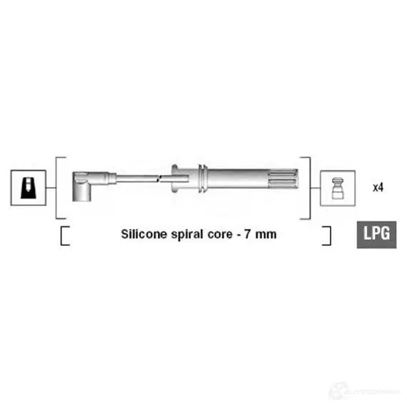 Высоковольтные провода зажигания MAGNETI MARELLI NTBVPYF 1046694 MSK 640 941105160640