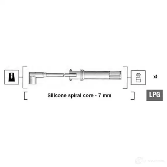 Высоковольтные провода зажигания MAGNETI MARELLI M SK648 941105250648 K6IWGW 1046701