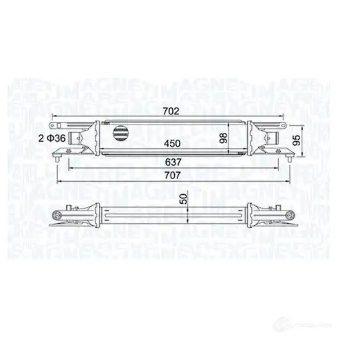 Интеркулер MAGNETI MARELLI B MNR4I 1438035886 351319204090 изображение 0