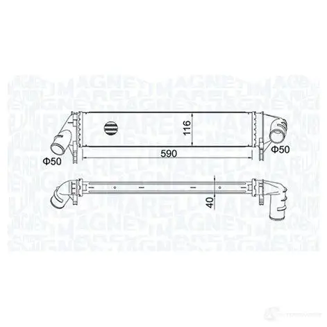 Интеркулер MAGNETI MARELLI 351319205260 1438035128 7IL PBP