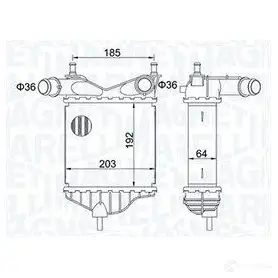 Интеркулер MAGNETI MARELLI 1437550102 CG64 9 351319204080