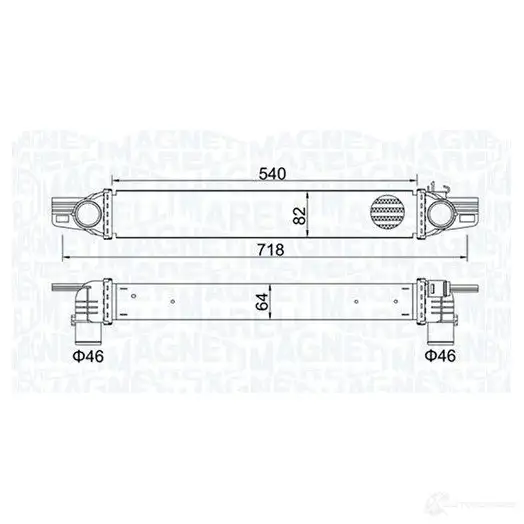Интеркулер MAGNETI MARELLI 351319204360 8XLG E 1438035673