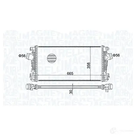 Интеркулер MAGNETI MARELLI 351319204570 F6 QVAI 1437550151