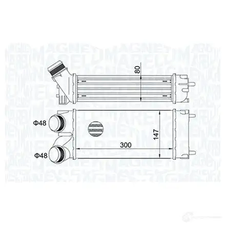 Интеркулер MAGNETI MARELLI 351319204670 D WH8GY 1438035177