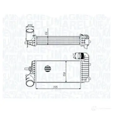 Интеркулер MAGNETI MARELLI 1438035287 351319205440 H4 GTN изображение 0