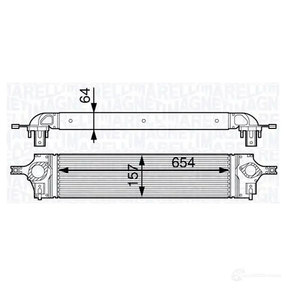 Интеркулер MAGNETI MARELLI 1029287 351319202320 35131 9202320 MST232 изображение 0