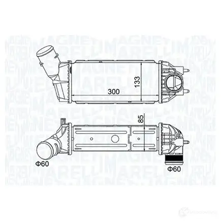 Интеркулер MAGNETI MARELLI 1437550133 351319205130 M2 I8P6Y изображение 0