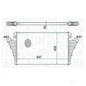 Интеркулер MAGNETI MARELLI 1438035301 DOZ36Q 8 351319204660