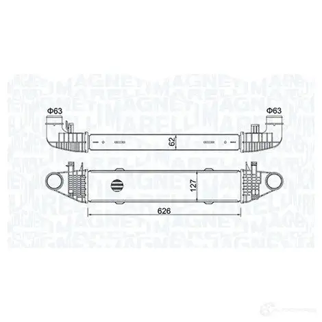 Интеркулер MAGNETI MARELLI 351319204540 1437550209 MI P5VZ